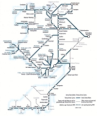 Arriva Trains National Rail Route Map